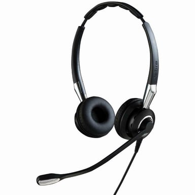 Jabra Biz 2400 II QD Duo NC Casque Avec fil Arceau Bureau/Centre d'appels Noir, Argent