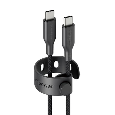 PanzerGlass empower™ by ® Racing 240W USB-C to USB-C Cable | USB 2.0 | 1.2M | Space Black cable USB Negro