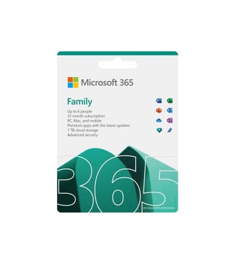 Microsoft 365 Family 6 licenze abbonamento francese 1 anno