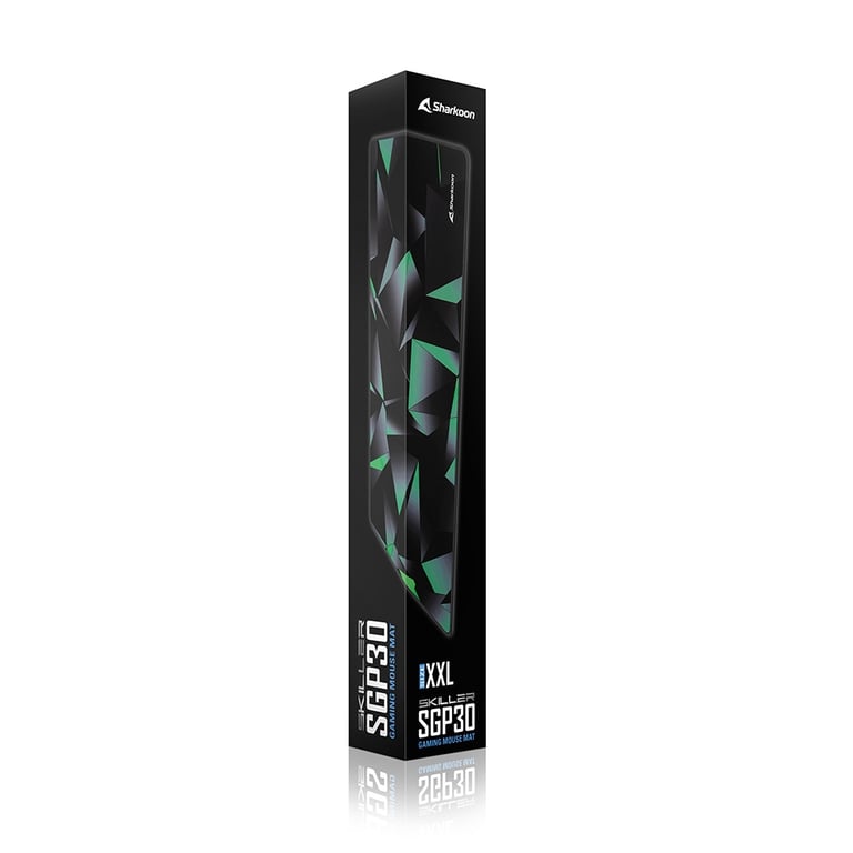 Sharkoon SKILLER SGP30 Tapis de souris de jeu Noir, Vert, Gris - Neuf