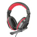 Trust 21953 auricular y casco Auriculares Alámbrico Diadema Juego Negro, Rojo