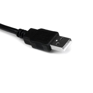 StarTech.com Cable 0,3m USB a Puerto Serie Serial RS232 DB9 con Retención del Puerto de Asignación COM