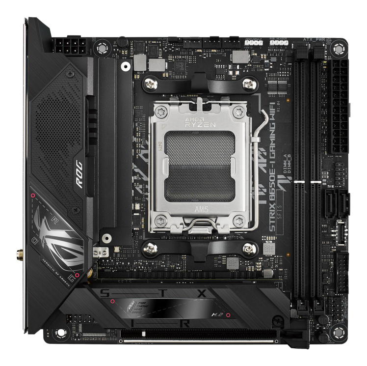 Asus ROG STRIX AMD B650E-I GAMING WIFI mini ITX Socket AM5 Chipset AMD B650 Noir - vue 6