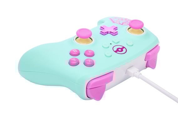 PowerA NSGP0146-01 accessorio per videogiochi Blu, Rosa USB Analogico Nintendo Switch gamepad