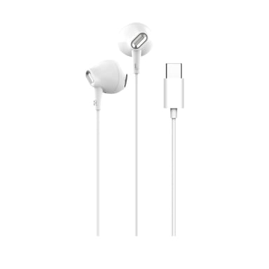 PURO PUIPHF34USBCWHI écouteur/casque Avec fil Ecouteurs Appels/Musique USB Type-C Blanc