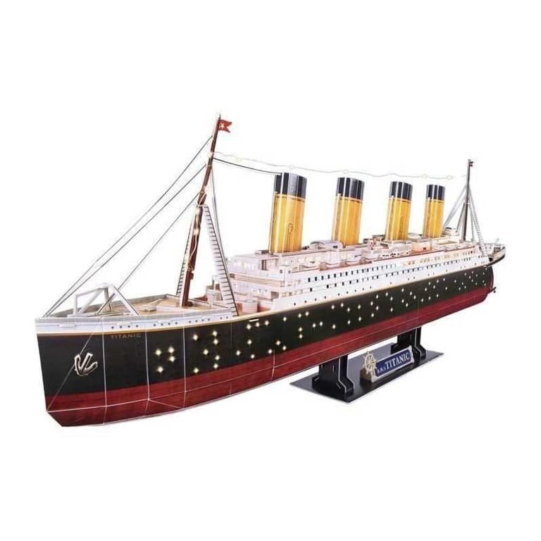 Puzzle 3D lumineux Bateau Titanic Jeu de construction EXPLORA 266 pièces Dès - vue 4