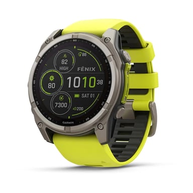 Garmin fenix 8 3,56 cm (1.4'') 51 mm Numérique 280 x 280 pixels Écran tactile Titane Wifi GPS (satellite)