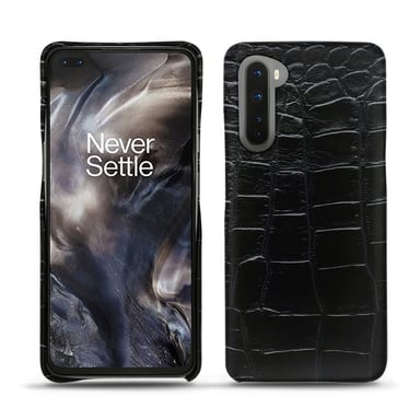 Coque cuir OnePlus Nord - Coque arrière - Noir - Cuirs spéciaux