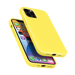 Carcasa de gel de silicona suave a prueba de golpes para Apple iPhone 12/12 Pro, amarillo limonada