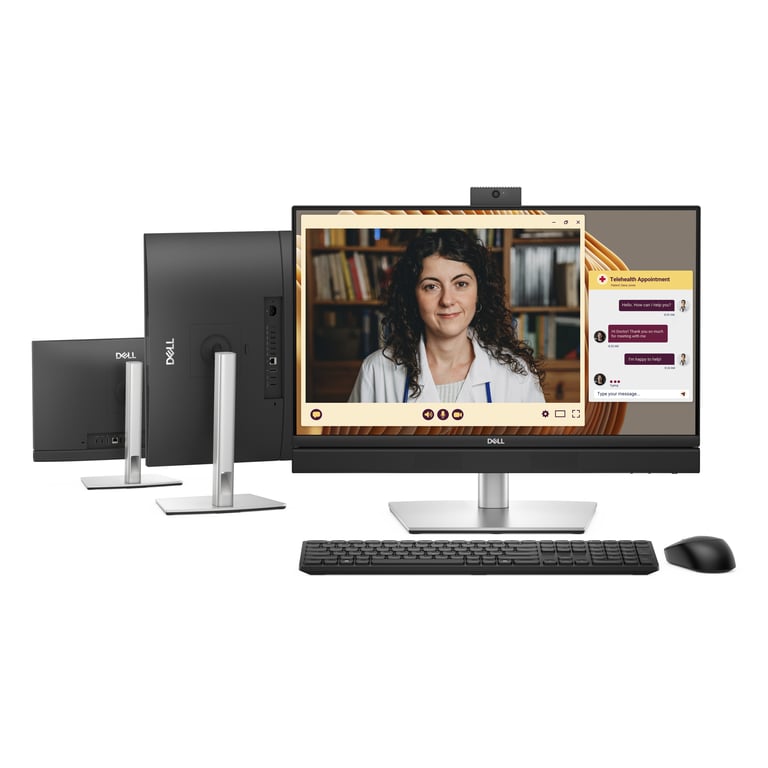 Dell Pro QC24250 Intel Core Ultra 7 265 61 cm (24 ) 1920 x 1080 pixels PC All-in-One 16 Go DDR5-SDRAM 512 Go SSD Windows 11 Pro Wi-Fi 6E (802.11ax) Noir - Neuf Noir - vue 4
