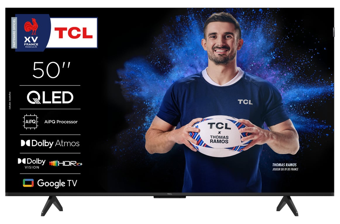 Tv Qled 4k 50'' 126 Cm 50p7k Tcl - vue 3