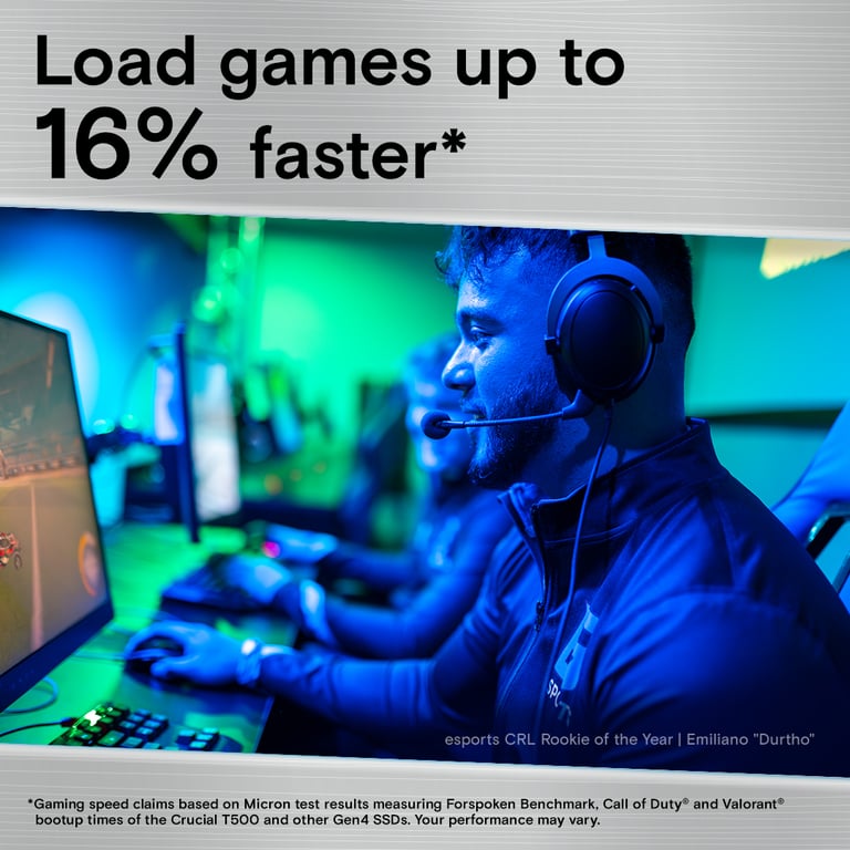 Crucial T500 avec dissipateur - vue 10