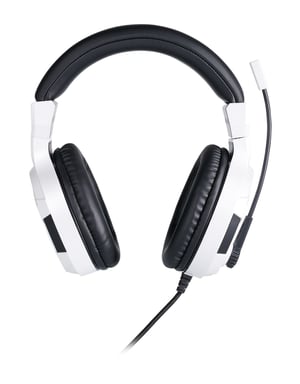 BIG BEN PS4OFHEADSETV3WHITE écouteur/casque Avec fil Arceau Jouer Noir, Blanc