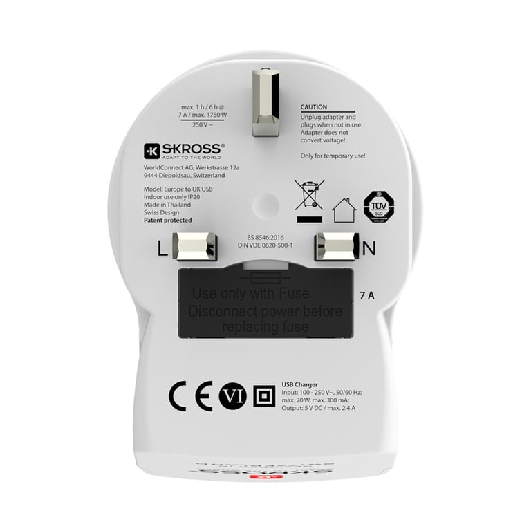 EUROPE TO UK + 2 USB - vue 7