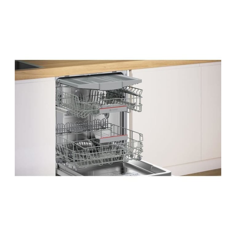 Lave vaisselle semi encastrable BOSCH SMI6ZCS10E SER6 14 couverts Induction L60cm 40 dB Classe B Acier Brossé - vue 6