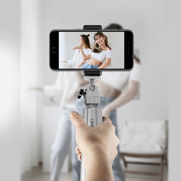 Mini Trépied Smartphone Métal Pieds Extensibles Rotatif 360° Linq Neuf - vue 3