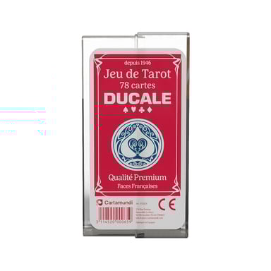 Ducale - Jeu de tarot moderne avec boîte en plastique durable