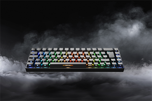 DELTACO GAMING - Clavier mécanique compact 68 touches, Switches rouge, RGB,  AZERTY - Deltaco Gaming