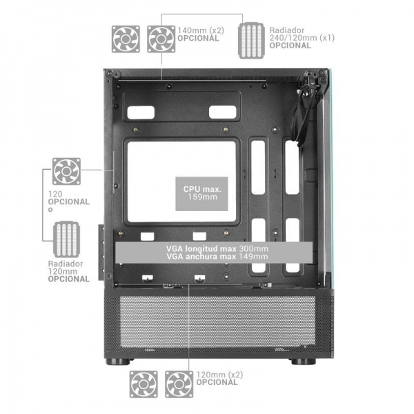 Mars Gaming MC SEP Mini Tower Neuf - vue 2