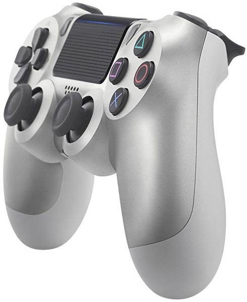 Sony Dualshock 4 V2 Argent Bluetooth/USB Manette de jeu Analogique/Numérique PlayStation 4 - Bon état