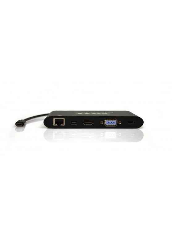 Port Designs 901906 hub & concentrateur USB 3.2 Gen 1 (3.1 Gen 1) Type-C 5000 Mbit/s Noir