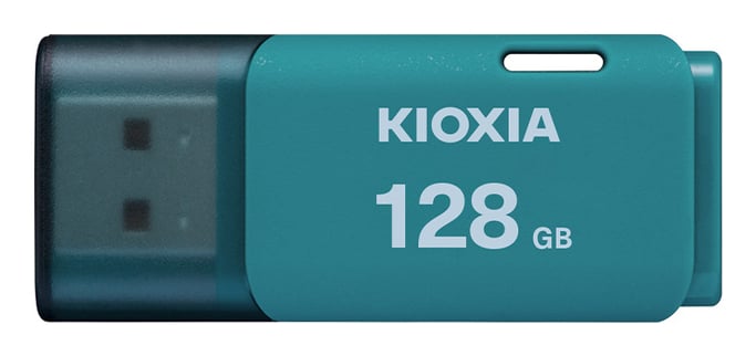 Kioxia LU202L128GG4 lecteur USB flash 128 Go USB Type-A 2.0 Bleu