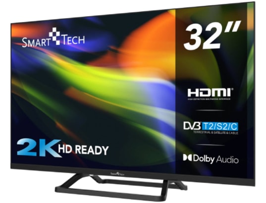 Smart Tech 32HN01V3 TV HD LED 32 Pouces 80cm Triple Tuner Dolby Audio H.265 3xHDMI 2xUSB - vue 3