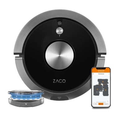 Robot aspirateur laveur connecté ZACO A9sPro avec fonction auto-resume