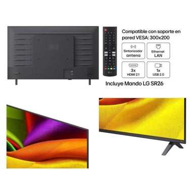 LG NANO 4K UHD AI Smart TV 43NU850B6LA 43'' Noir LED NanoCell WebOS 26 Wi-Fi