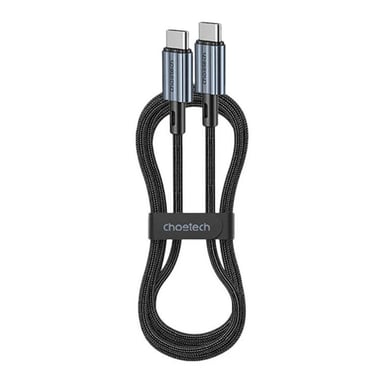 CHOETECH Câble Tressé USB-C vers USB-C PD60W Noir 1,2M
