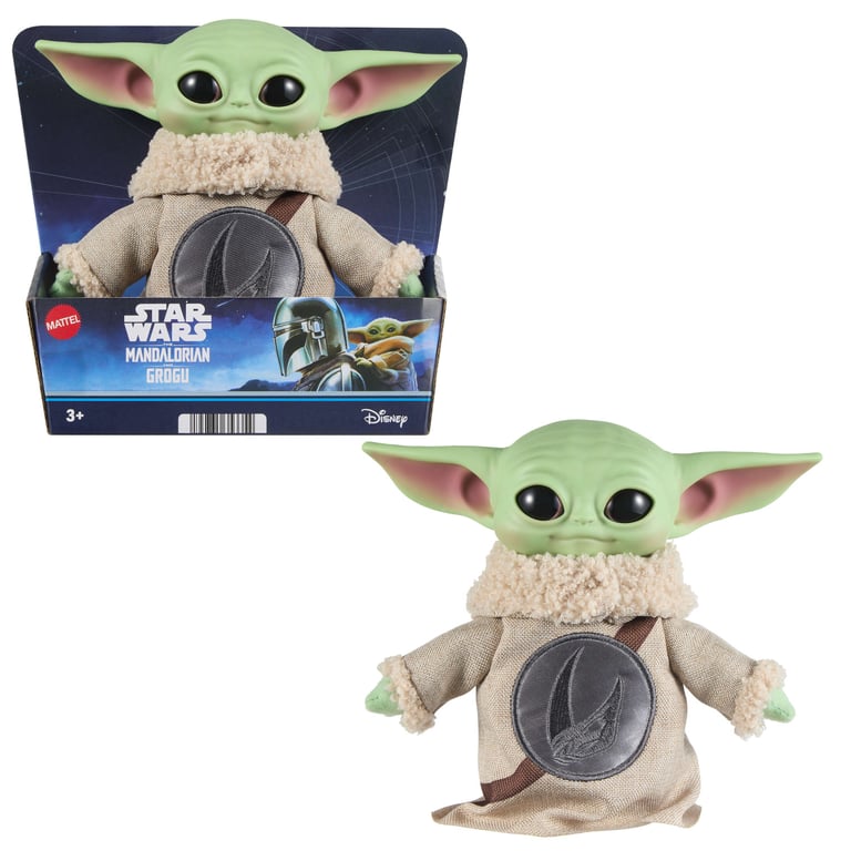 Star Wars Peluche Grogu corps et mains en peluche et tête en vinyle - vue 2