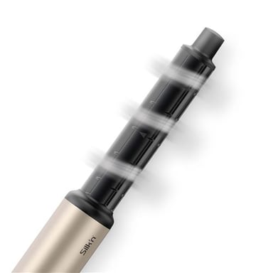 Secador de pelo Silk'n Silky Air Flex Negro-Oro, 1300W, Tecnología Iónica, 5 Accesorios incluidos