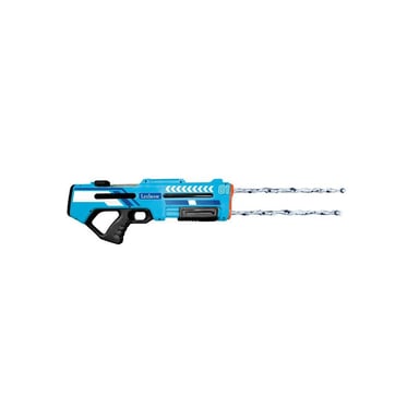 Pistola de agua recargable LEXIBOOK Double Jet Pro+ 680 ml Doble chorro 3 modos Efectos luminosos Gris transparente hasta 10 m