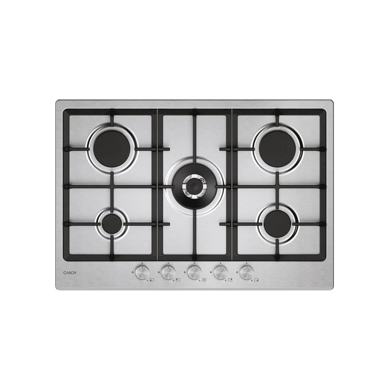 Candy Moderna CHG74WTX Acier inoxydable Intégré 74.5 cm Gaz 5 zones - vue 2