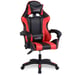 Amstrad AMS-800-RED Fauteuil / Chaise de bureau Gamer coloris noir & rouge - coussin lombaire