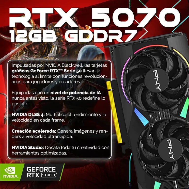 PC Gaming PC Racing Equinox D5 Intel Core i7 RAM .2 RTX 5070 Refroidissement liquide 240mm Windows 11 Pro Wifi PC Gamer Neuf - vue 5