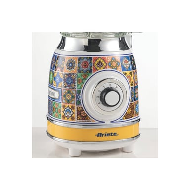 Batidora Ariete Vintage Bol de Cristal Positano 583POS Amarillo 1000W 1,5L