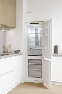 Schneider SCRCI177NF-E - Réfrigérateur combiné 244L Blanc