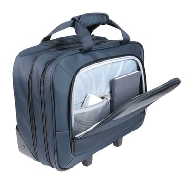 Borsa a rotelle per PC da 14-17'' Blu Navy, ideale per i viaggi d'affari