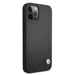 Custodia BMW per iPhone 12/12 Pro 6,1'' in pelle nera goffrata