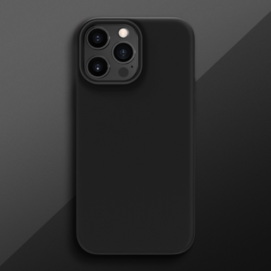 Custodia antiurto in morbido silicone gel per Apple iPhone 13 Pro Max, nero satinato