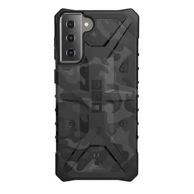 Coque Pathfinder SE Camo pour Samsung Galaxy S21 - Noir & Gris