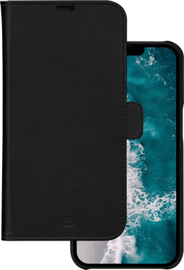 Etui Folio en Cuir Vegan Stockholm Certifié GRS Noir pour Apple iPhone 14 Plus DBramante1928