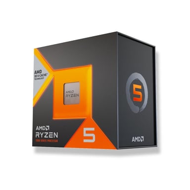 Processeur AMD Ryzen 5 7500X3D 3D V-Cache AM5 Tray Gris foncé/Noir avec accents orange