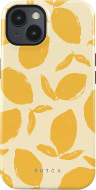 Burga Funda para iPhone 13 Tough A prueba de golpes modelo Lemon Tart Amarillo