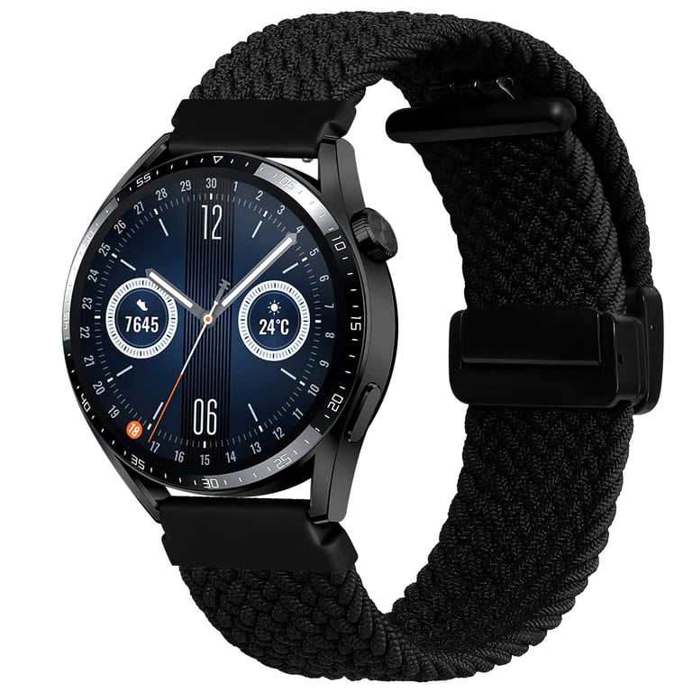 Bracelet de montre à fermeture magnétique tressée pour montre de 22 mm Neuf