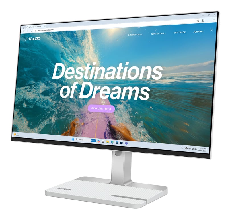 Écran PC Lenovo L24D 4C 23 8 Full HD 144Hz IPS FreeSync Hauteur Réglable - vue 3