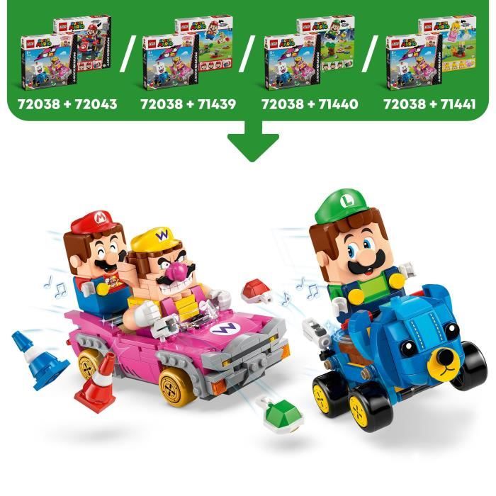 LEGO® Super Mario™ 72038 Mario Kart™ – Wario et Roi Boo - vue 4