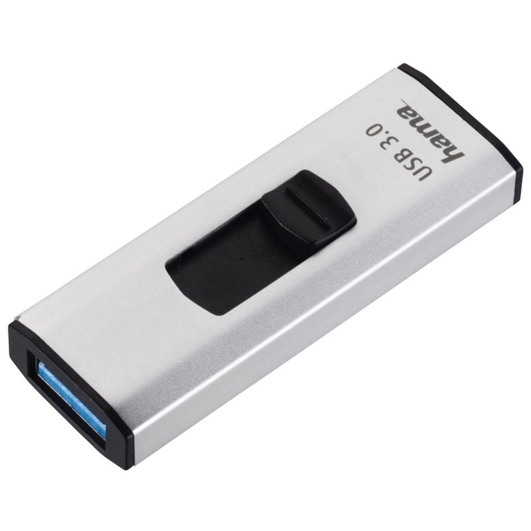 Clé USB "4Bizz", USB 3.0, 32 Go, 70 Mo/s, argentée/noire - Hama