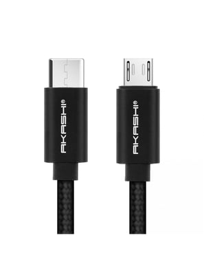 Altadif ALTCABLTCMUSBLK câble USB 1 m USB C Micro-USB A Noir